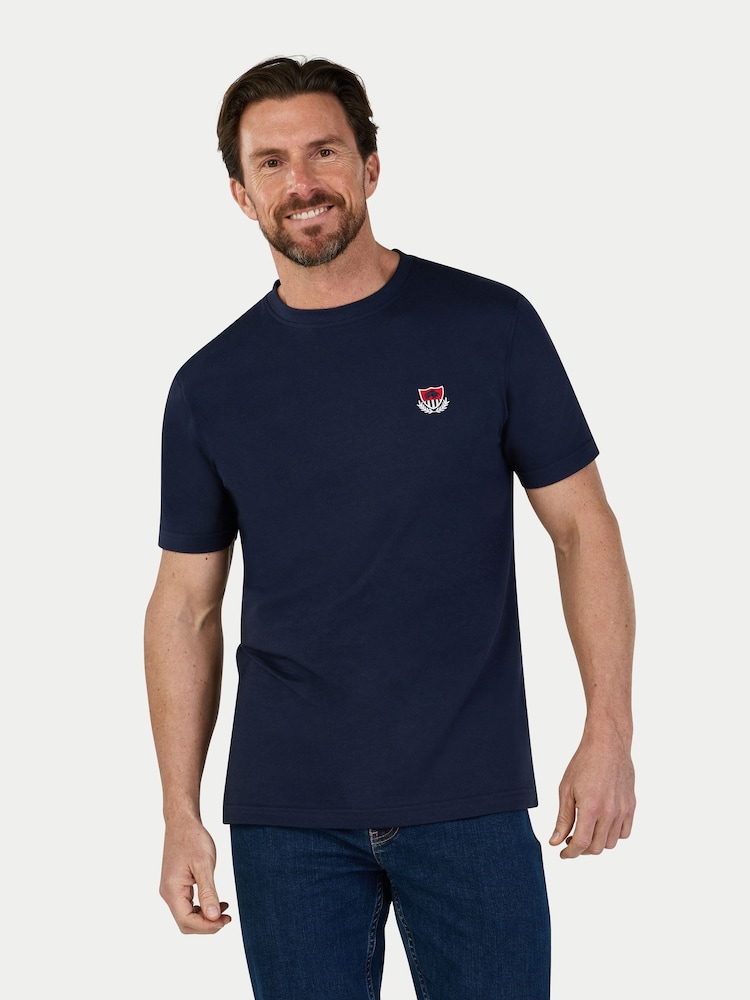 Raging Bull Blue Crest T-Shirt - Image 1 of 4 Raging Bull Blue Crest T-Shirt - Image 1 of 4