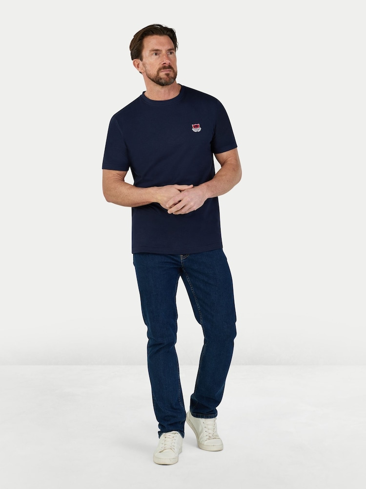 Raging Bull Blue Crest T-Shirt - Image 2 of 4 Raging Bull Blue Crest T-Shirt - Image 2 of 4