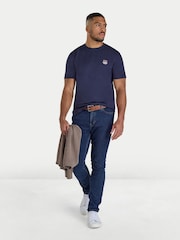 Raging Bull Blue Crest T-Shirt - Image 3 of 4