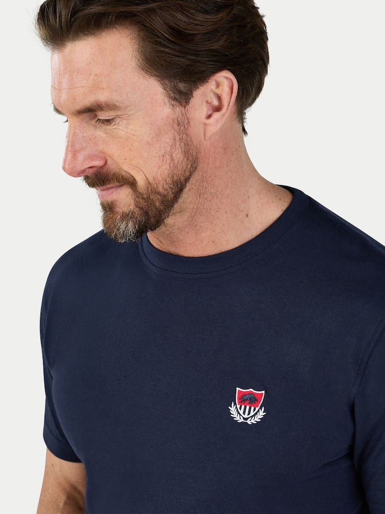 Raging Bull Blue Crest T-Shirt - Image 4 of 4 Raging Bull Blue Crest T-Shirt - Image 4 of 4
