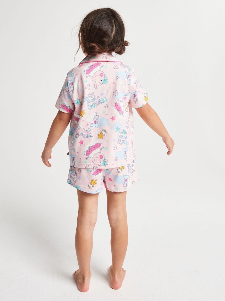 Brand Threads Pink Peppa Pig Short Pyjamas Set - Image 2 of 6