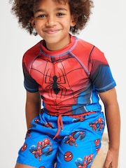 Brand Threads Blue Spiderman Sunsafe Suit - Image 3 of 6
