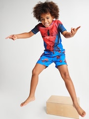 Brand Threads Blue Spiderman Sunsafe Suit - Image 4 of 6