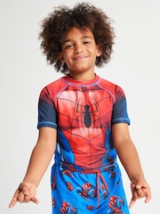Brand Threads Blue Spiderman Sunsafe Suit - Image 5 of 6