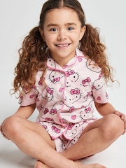 Brand Threads Pink Hello Kitty Short Pyjamas Set - Image 3 of 6