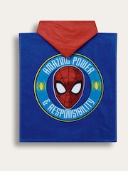 Brand Threads Blue Spiderman Poncho - Image 2 of 4