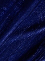 Cobalt Blue N.Premium Crinkle Velvet Wide Trousers - Image 7 of 7