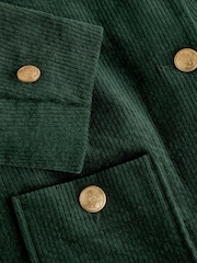 Green Corduroy Collarless Jacket - Image 8 of 8