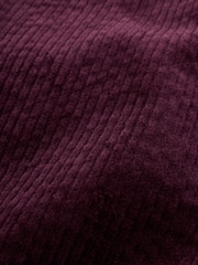 Burgundy Red Corduroy Collarless Jacket - Image 9 of 9