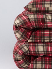 The Set 2 Pack Red Check Cosy Brushed Cotton Bedsets with Fitted Sheets - Image 4 of 4
