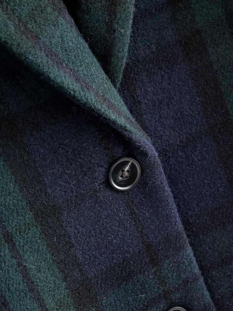 Vert/Marine - N.Premium Check Single Breasted Blazer with Wool - Image 9 de 9 Vert/Marine - N.Premium Check Single Breasted Blazer with Wool - Image 9 de 9