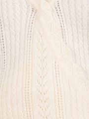 Փղոսկրի - Love & Roses Wrap Front Style Scalloped Knitted Jumper - Պատկեր 6 6-ից