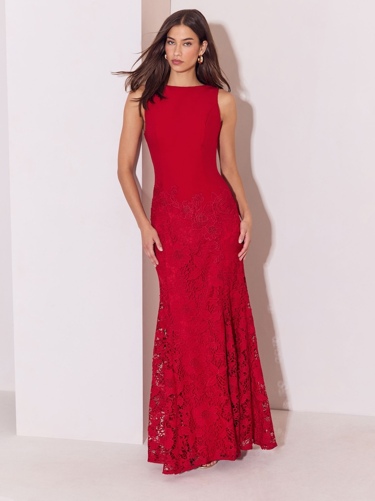 Lipsy Premium Lace Skirt Maxi Dress - Εικόνα 1 του 5