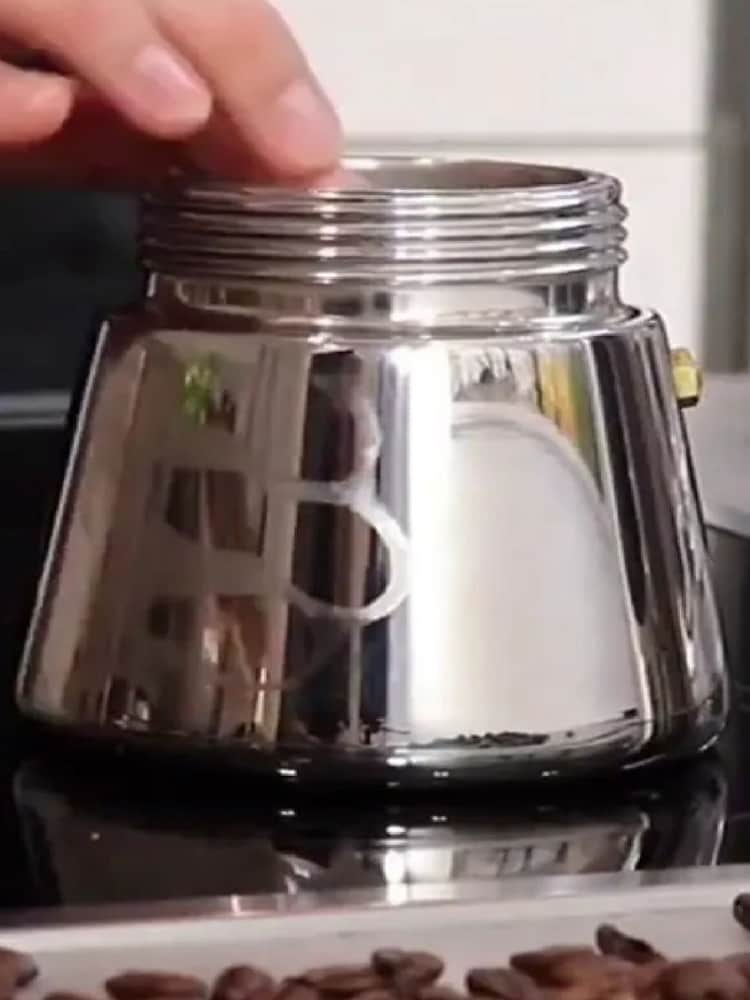 GEFU Silver Nando Espresso Maker 4 Cup - Image 3 of 3