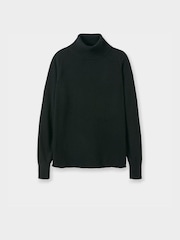 Celtic & Co. Geelong Slouch Roll Neck Black Jumper - Image 2 of 3