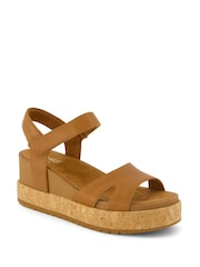 TOMS Brown Alana Wedges - Image 1 of 3