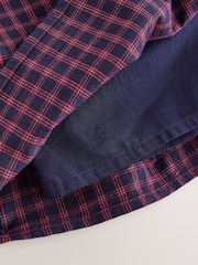Navy Blue/Red Check Rara Pullon Skort (3-16yrs) - Image 8 of 8