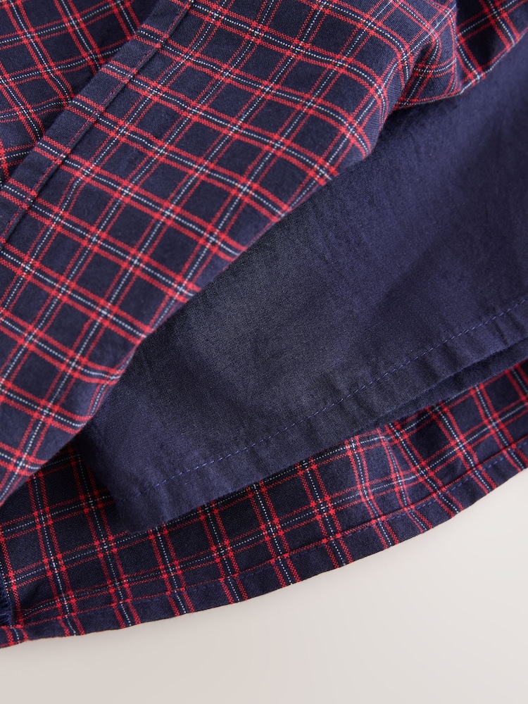 Navy Blue/Red Check Rara Pullon Skort (3-16yrs) - Image 8 of 8 Navy Blue/Red Check Rara Pullon Skort (3-16yrs) - Image 8 of 8