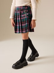 Green/ Pink Check Pleated Kilt Skirt (3-16yrs) - Image 1 of 4