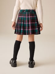 Green/ Pink Check Pleated Kilt Skirt (3-16yrs) - Image 3 of 4