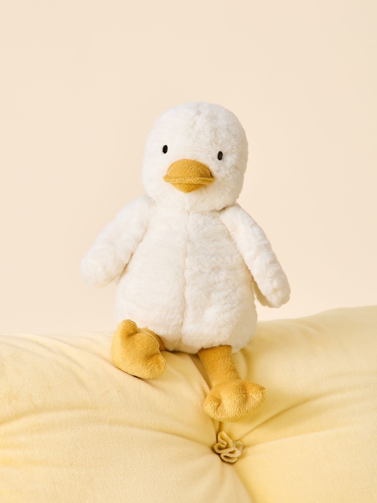 JoJo Maman Bébé White Soft Plush Toy - Imaginea 2 din 5