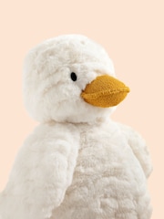 JoJo Maman Bébé White Soft Plush Toy - Imaginea 3 din 5
