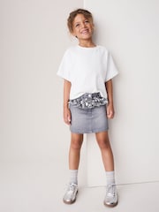 Grey/ Silver Sequin Peplum - Джинсова спідниця (3-16років) - Image 3 of 4