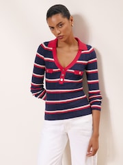 Lipsy Long Sleeve Polo Jumper - 圖片 1/6