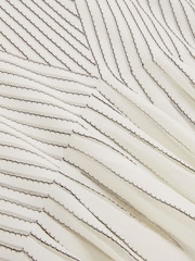 Ted Baker Cream Stitch Detail Knitted Mini Dress - Image 7 of 7