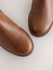 Tan Brown Standard Fit (F) Leather Chelsea Boots - Image 5 of 5