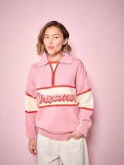 Eleanor Bowmer Dreamer Quarter Zip Knitted Jumper - Image 2 of 6