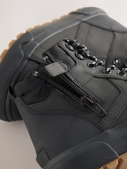 Black Standard Fit (F) Skate Cleat High Top Boots - Image 6 of 7