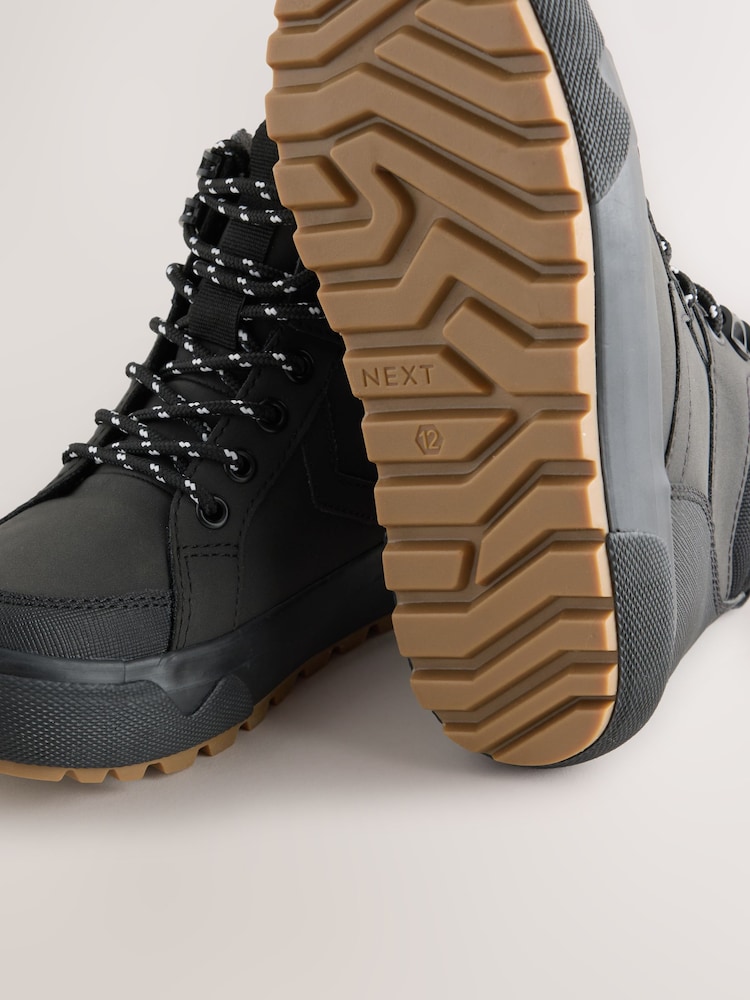 Black Wide Fit (G) Skate Cleat High Top Boots - Image 6 of 6 Black Wide Fit (G) Skate Cleat High Top Boots - Image 6 of 6