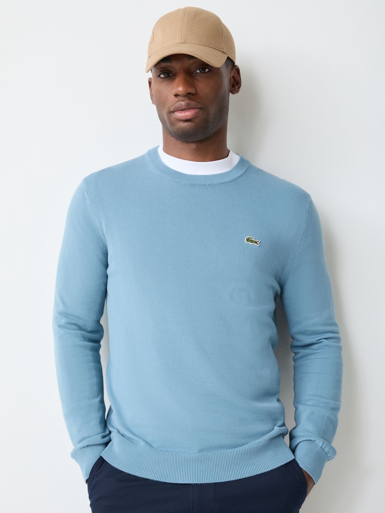 Lacoste Green Regular Fit Crew Neck Cotton Sweater - Image 1 of 4