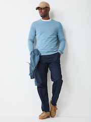 Lacoste Green Regular Fit Crew Neck Cotton Sweater - Image 2 of 4