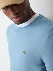 Lacoste Green Regular Fit Crew Neck Cotton Sweater - Image 4 of 4