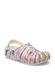 Crocs White Classic Tie Dye Clogs - Image 2 of 4