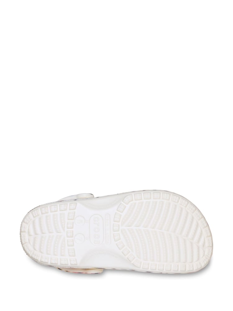 Crocs White Classic Tie Dye Clogs - Image 4 of 4
