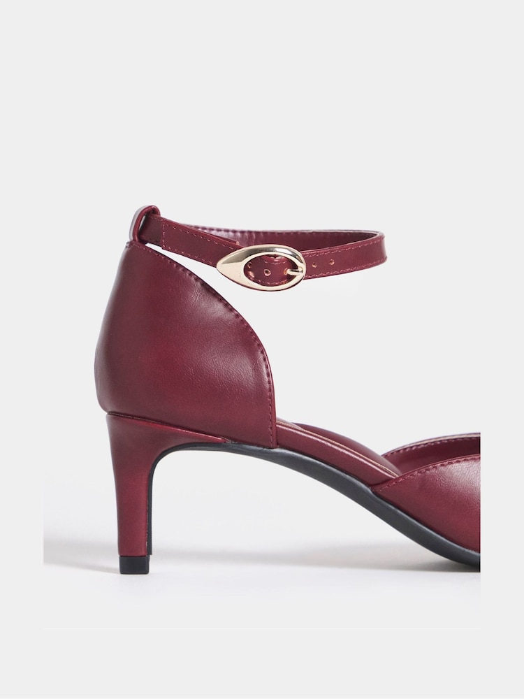 Rot - JD Williams Two Part Heeled Shoes - Bild 4 von 4