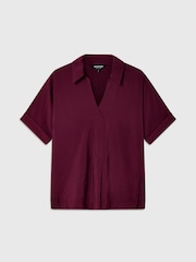Whistles Purple Sasha Relaxed Shirt - Image 5 of 5