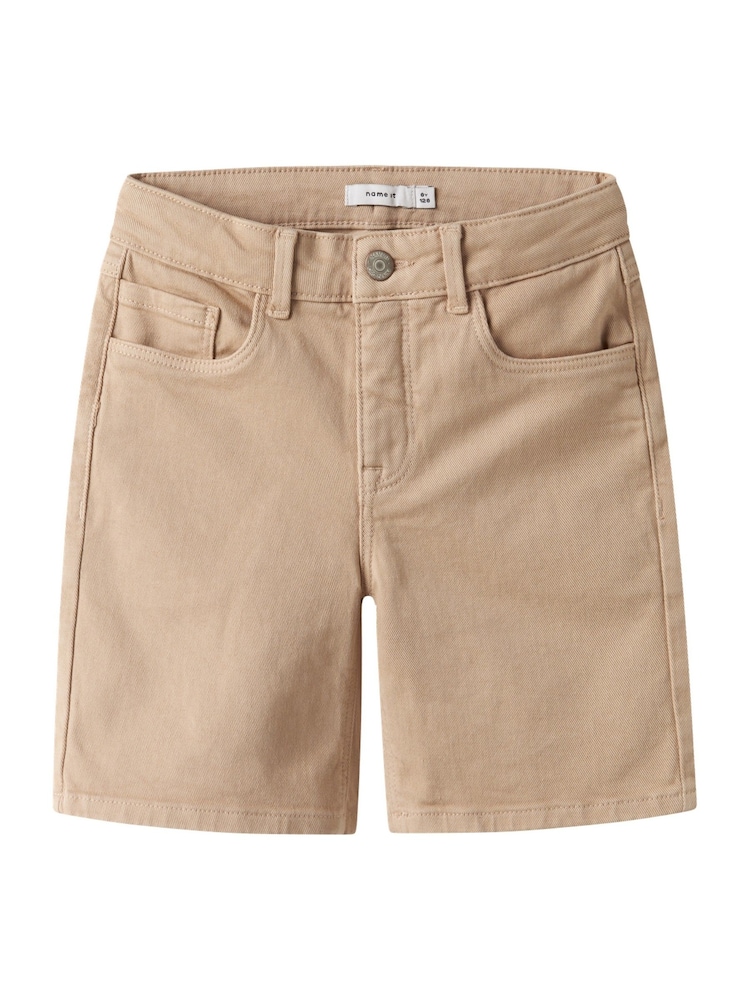 Name It Brown Straight Fit Twill Shorts - Image 3 of 3