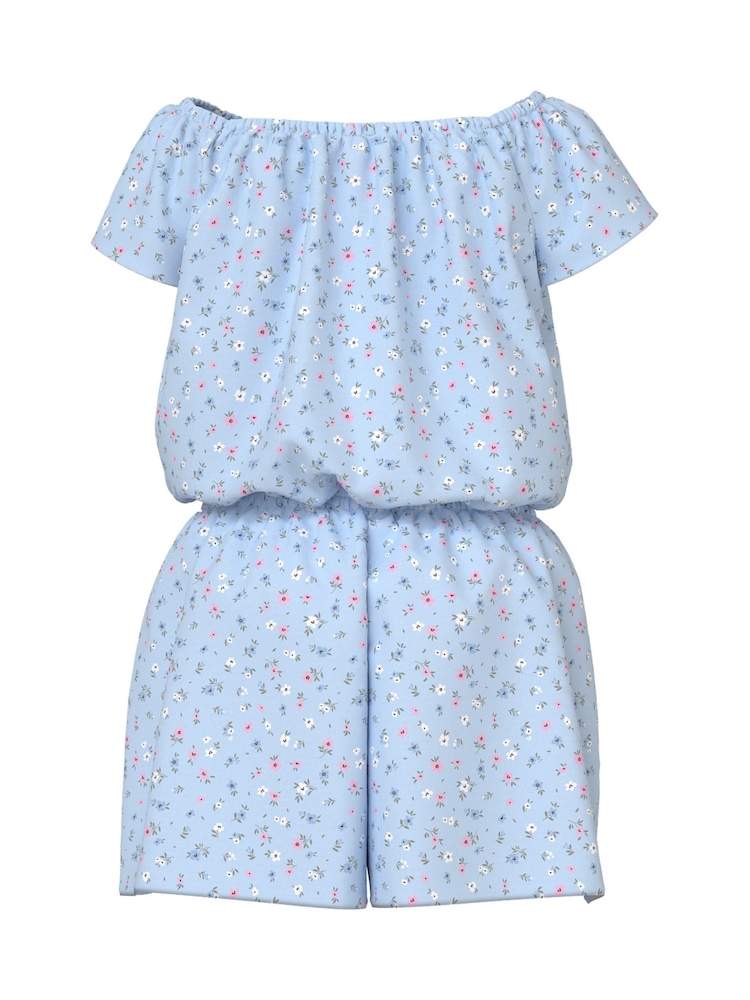 Name It Dark Blue Printed Playsuit - Image 2 of 3 Name It Dark Blue Printed Playsuit - Image 2 of 3