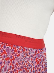 Smith & Soul Orange Flower Print Mesh Skirt - Image 4 of 4