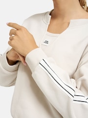 Smith & Soul White Sweatshirt With Balloon Hem - Image 5 of 6