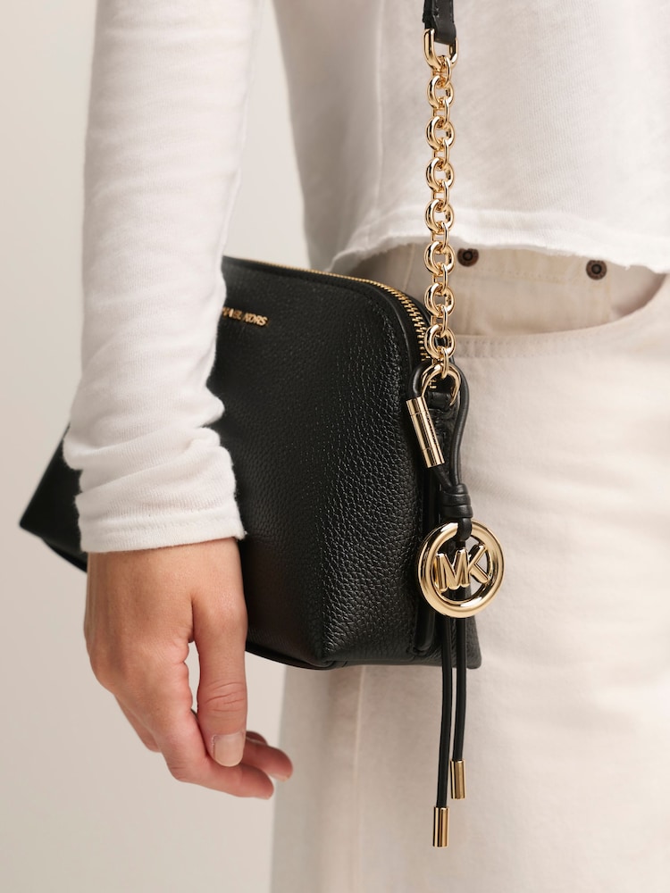 Michael Kors Black Freddie Small Dome Chain Cross-Body Bag - Image 4 of 4