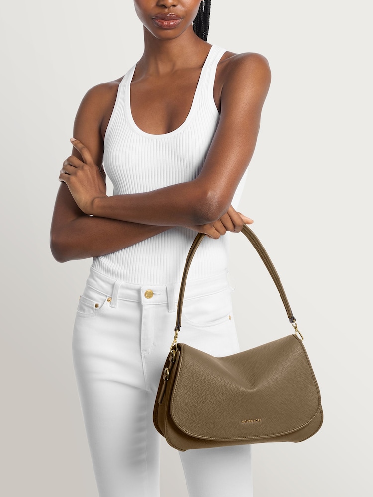 Michael Kors Green Holmes Medium Convertible Messenger Bag - Image 2 of 5