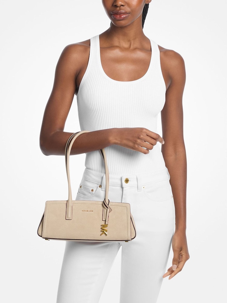 Michael Kors Cream Laila Small East West Shoulder Tote Bag - Image 2 of 6