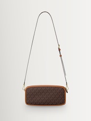 Michael Kors Brown May Small Convertible Pouchette Cross-Body Bag - Image 3 of 5