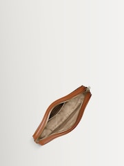 Michael Kors Brown May Small Convertible Pouchette Cross-Body Bag - Image 4 of 5