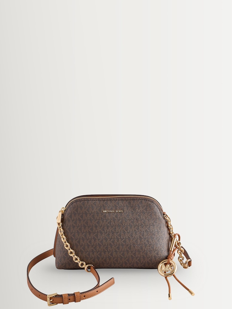 Michael Kors Brown Freddie Small Dome Chain Cross-Body Bag - Image 1 of 1